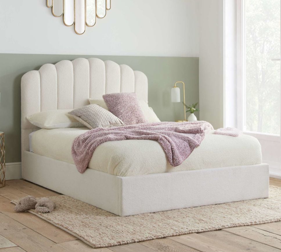 Teddy Fleece Bed Frame - 49" Headboard - Beds Sale