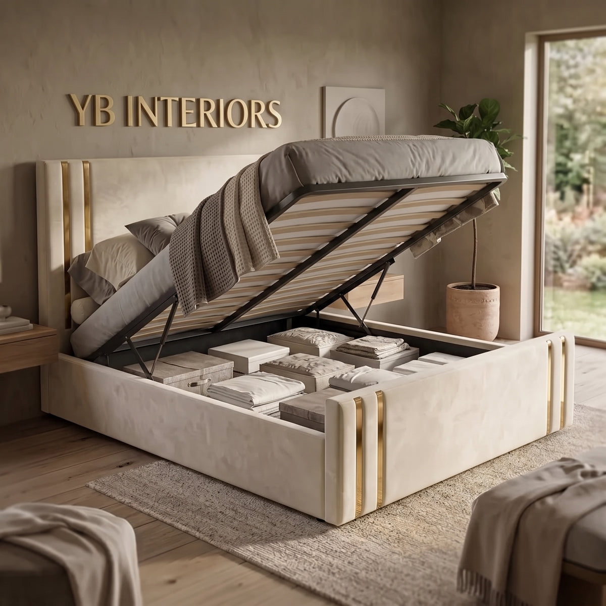 Modern Winchester Mirror Bed Frame