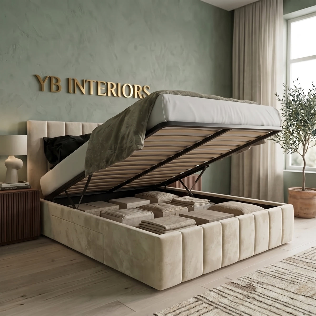 Vertical Panel Bed Frame UK | All Sizes & Colours