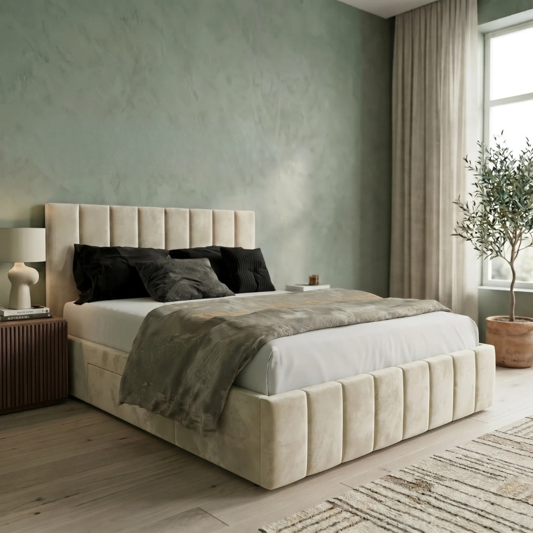 Vertical Panel Bed Frame UK | All Sizes & Colours