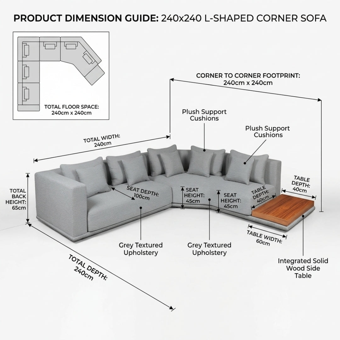 Maison Luxe Corner Sofa
