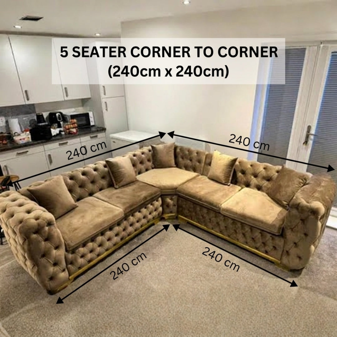 Serenza Classic Velvet Sofa