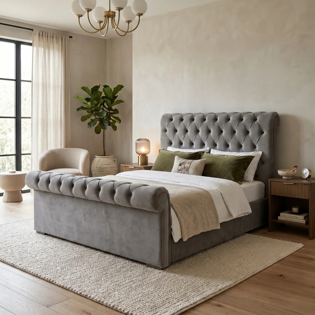 Scroll Super King Size Bed With Fast Delivery