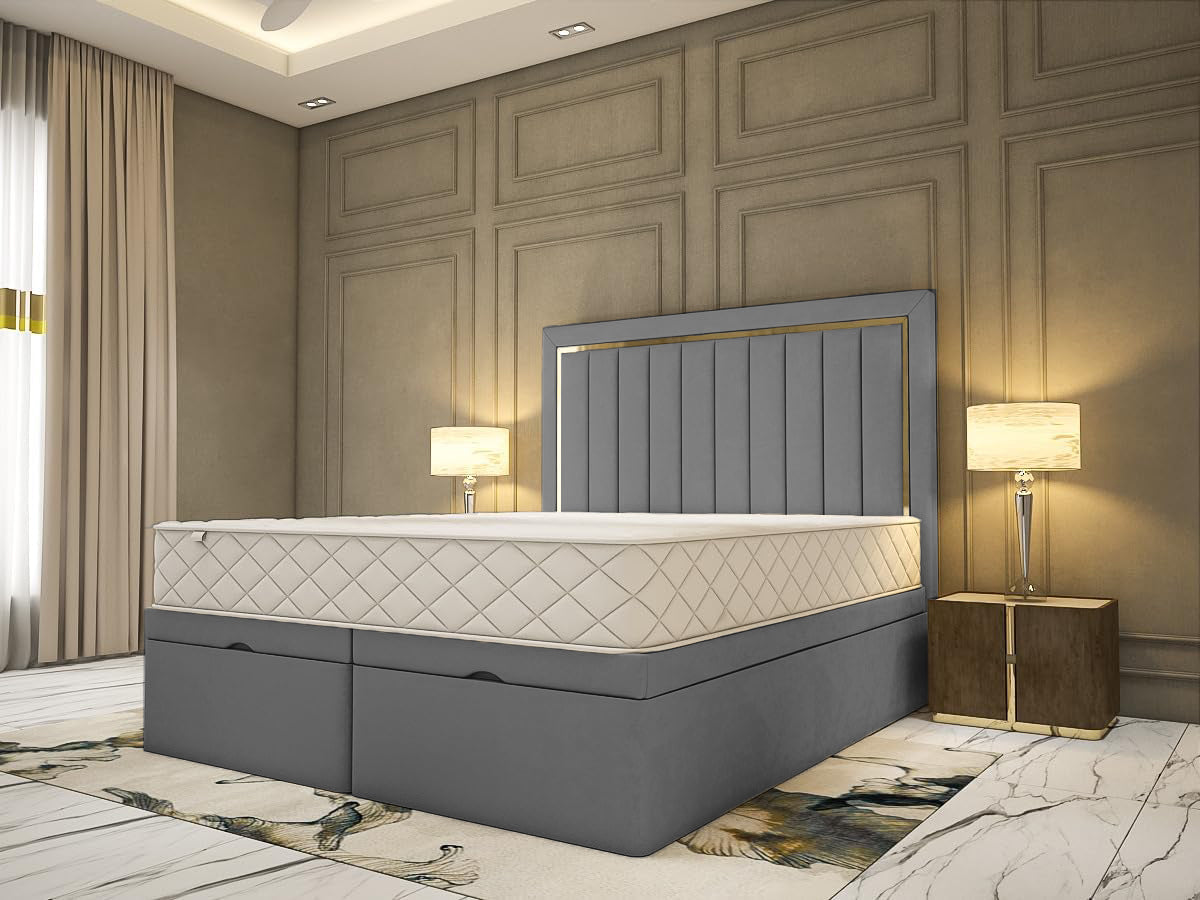 Double Divan Ottoman Bed - Rimmini Divan Ottoman Bed With Storage