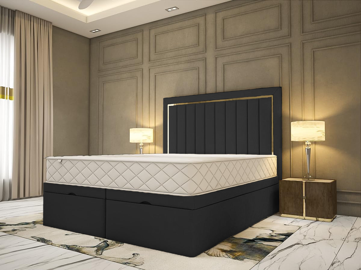 Double Divan Ottoman Bed - Rimmini Divan Ottoman Bed With Storage