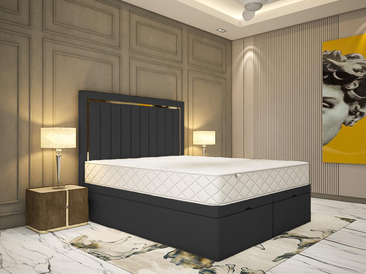 Double Divan Ottoman Bed - Rimmini Divan Ottoman Bed With Storage