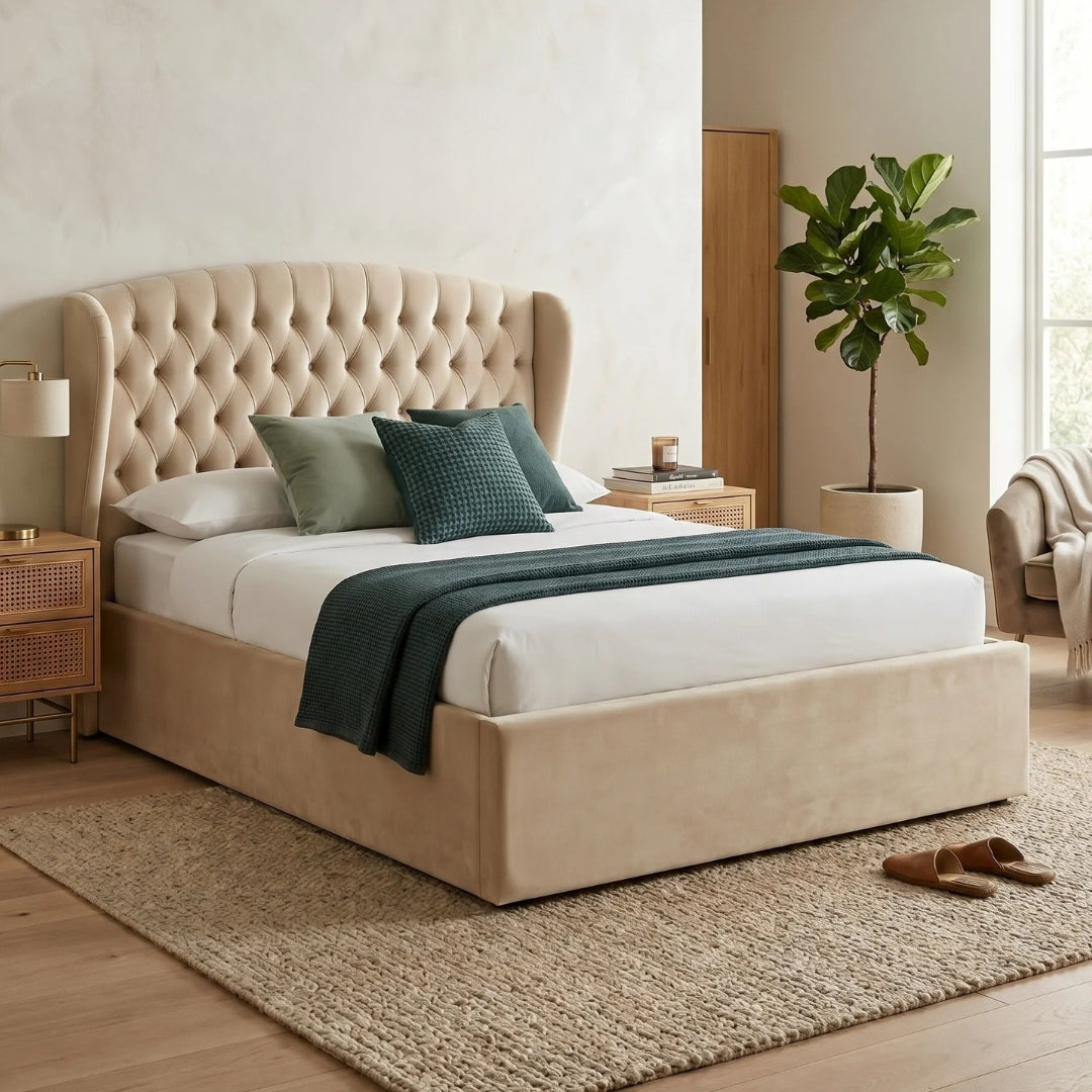 Georgia Bed Frame With Optional Storage and Mattress