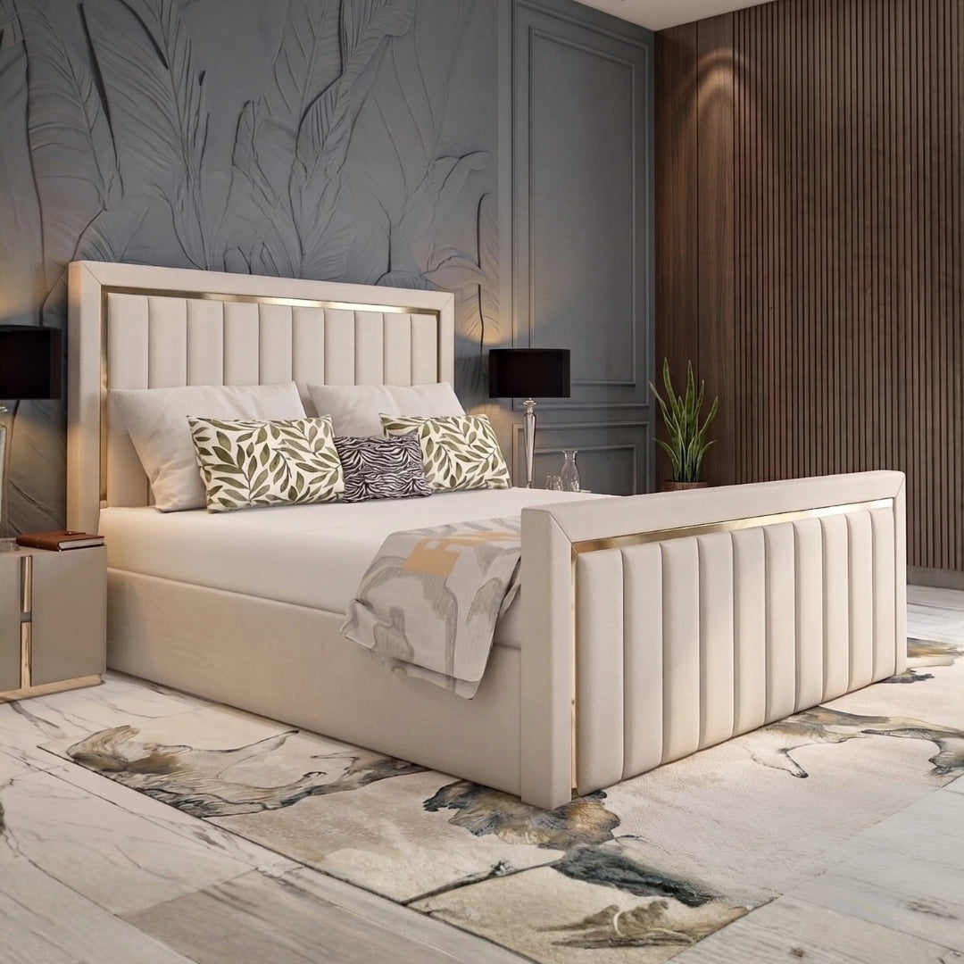 Kingston Golden Strips Bed Frame