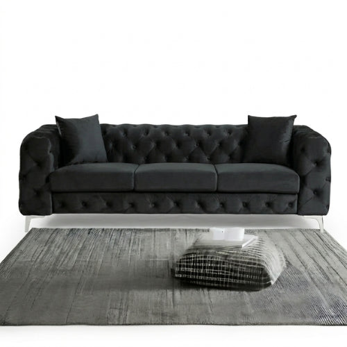 The Regent Noir 2-3 Seater Chesterfield Sofa