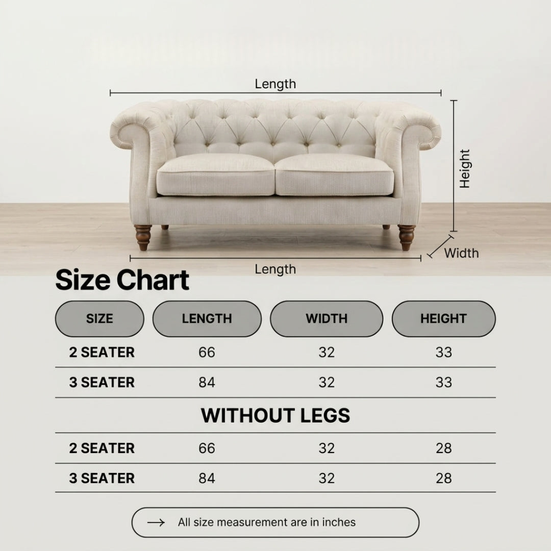 Ambrosia Chesterfield Sofa