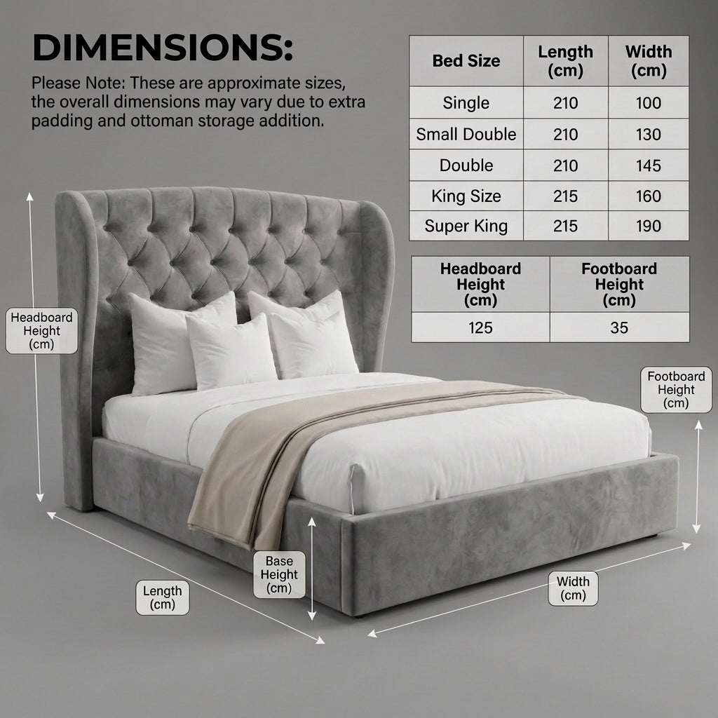 Double Bed With Optional Storage - Kensley Double Bed