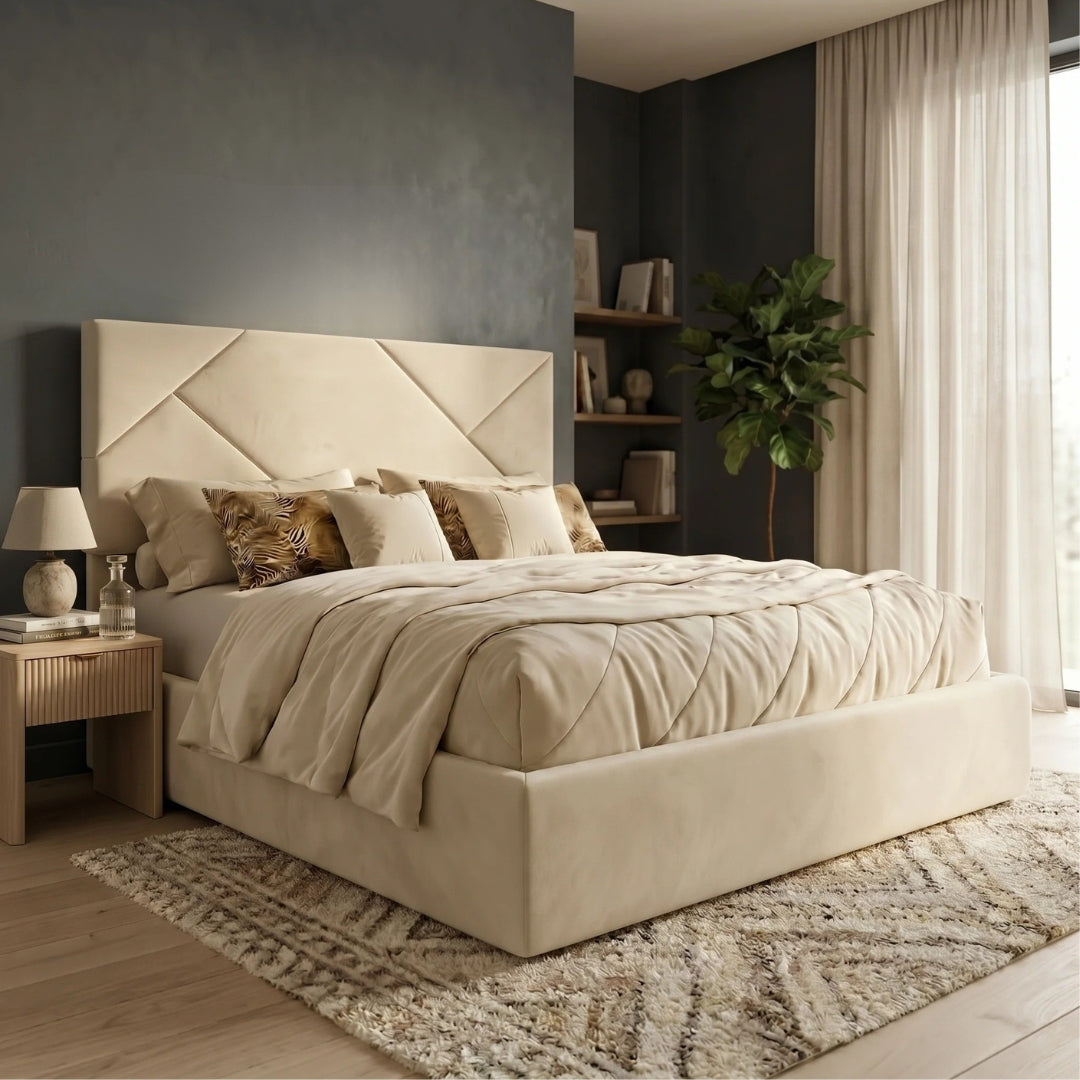 Perci Upholstered Bed Frame - King Size Bed Frame
