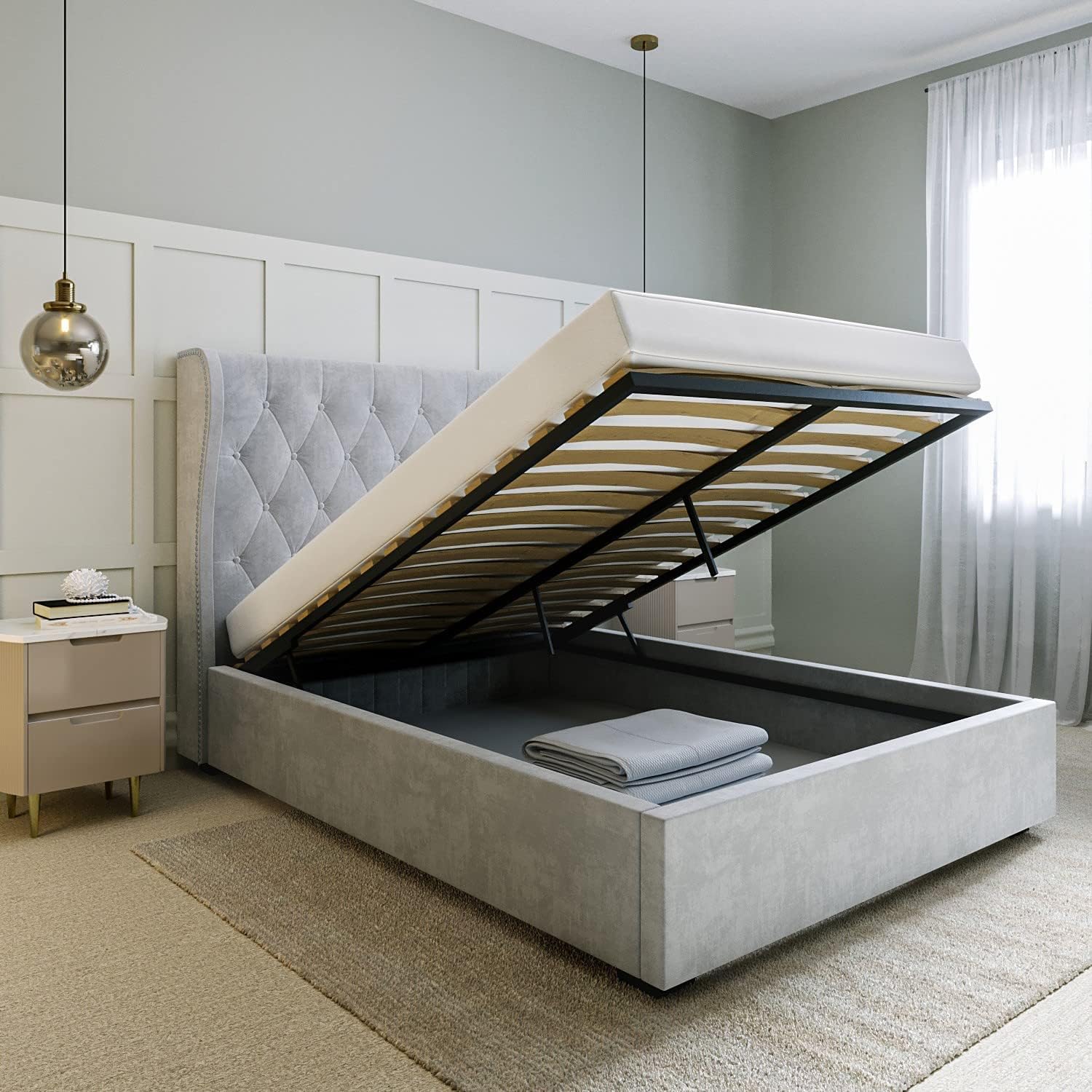 Ottoman Storage Bed - Harlington Storage Bed