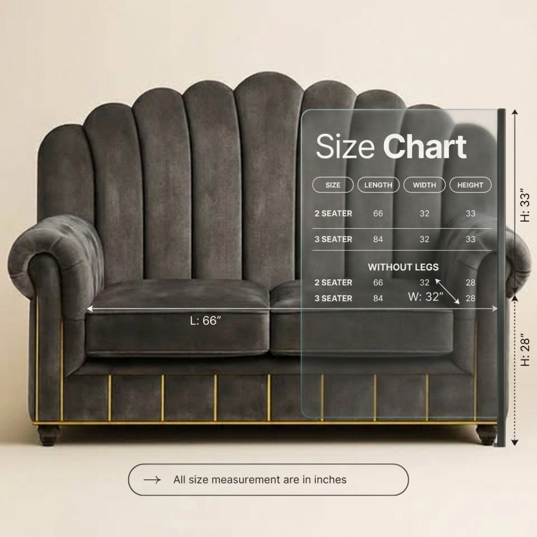 Chateau Curve 2 + 3 Seater Sofa