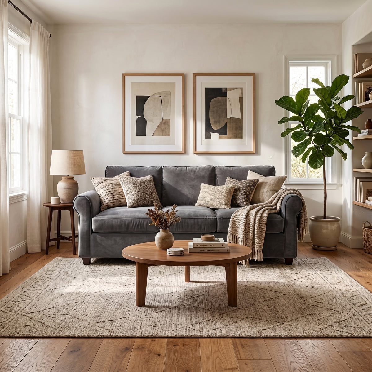 Modern Velvet Chesterfield Sofa Set | Glam Curved Accent Couch