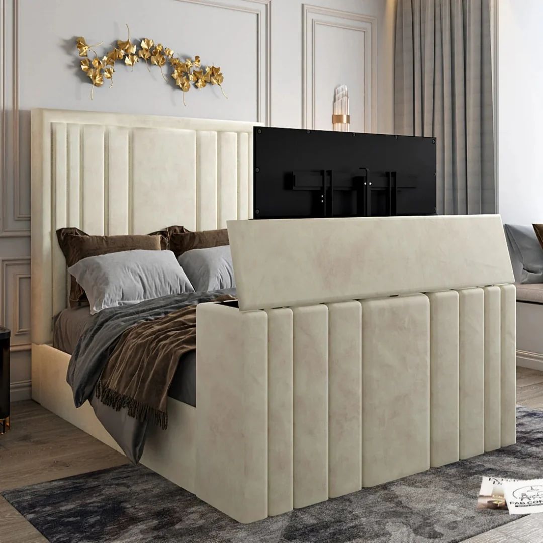 Luxury Tv Bed Frame - With Built in Tv Lift Mechanism