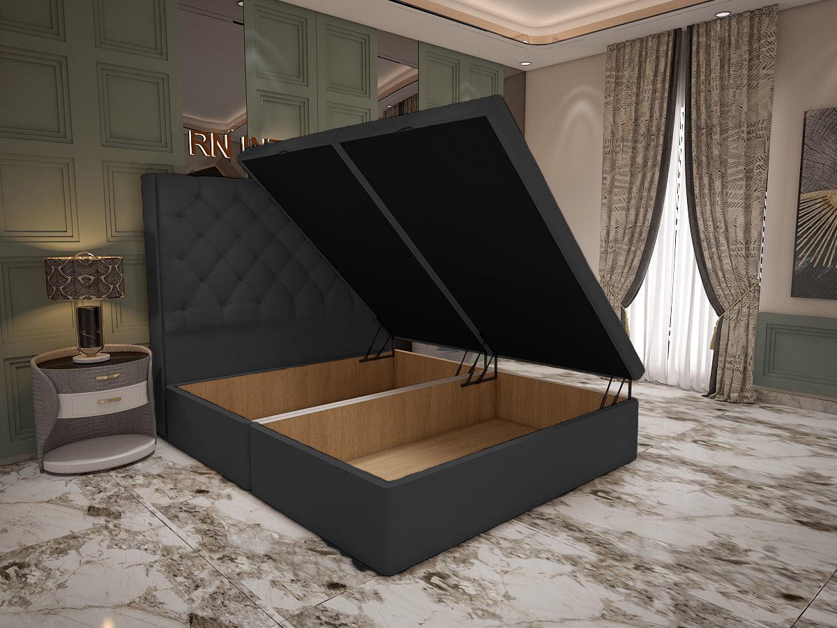 Divan Bed With Storage - 2025 Sienna Divan Bed Frame Ottoman Black