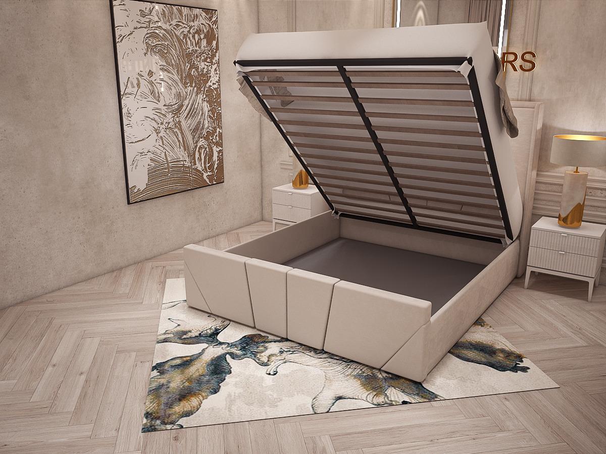 Double Bed Frame - Sunrise Wingback Bed Frame