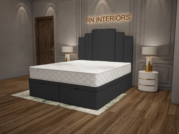 Double Divan Bed with Mattress - 2025 Windsor Rise Divan Bed Frame Black