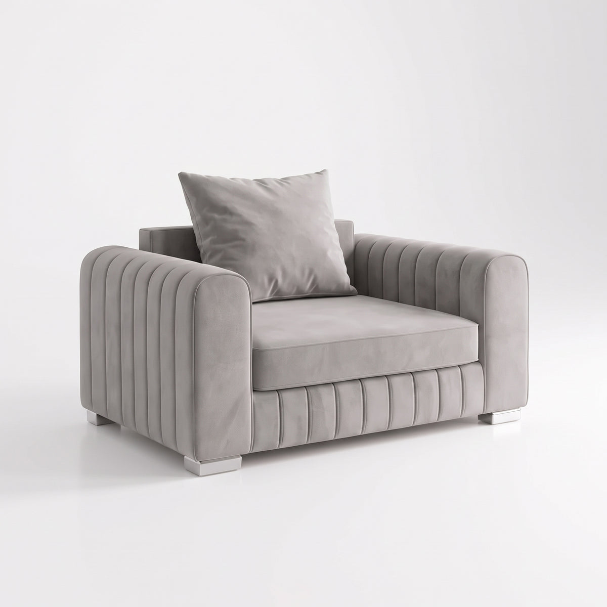 Modern 2+3 Seater Sofa | Vertical Fluted Accent Sofa