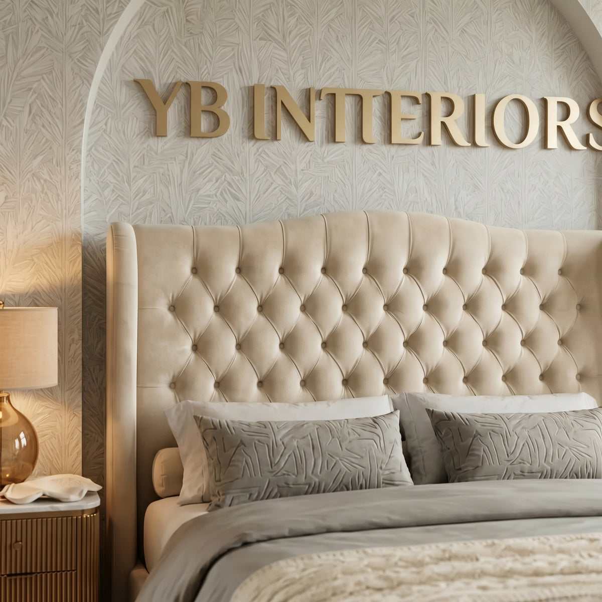 Luxurious Double Bed Frame - Customizable in All Sizes