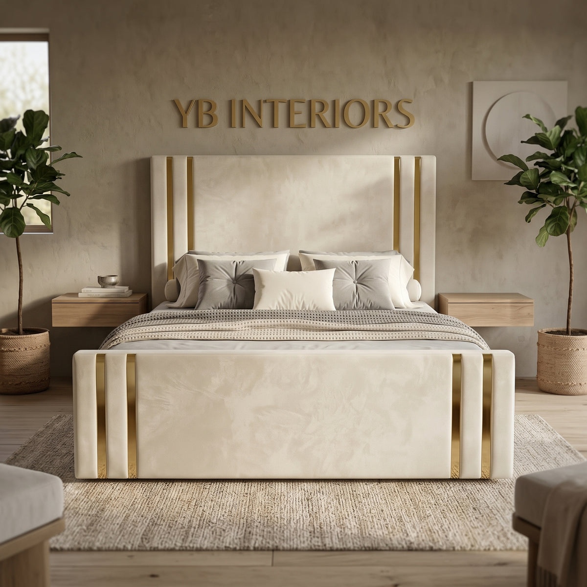 Modern Winchester Mirror Bed Frame