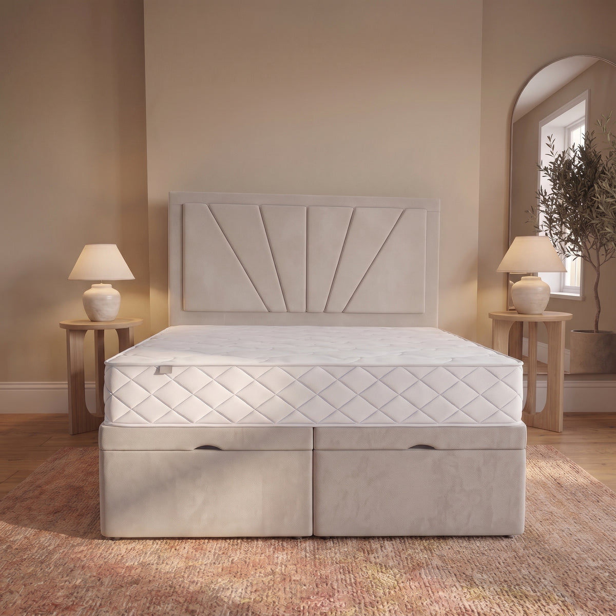 Divan Ottoman Bed With Mattress - Sunrise Divan Ottoman Bed