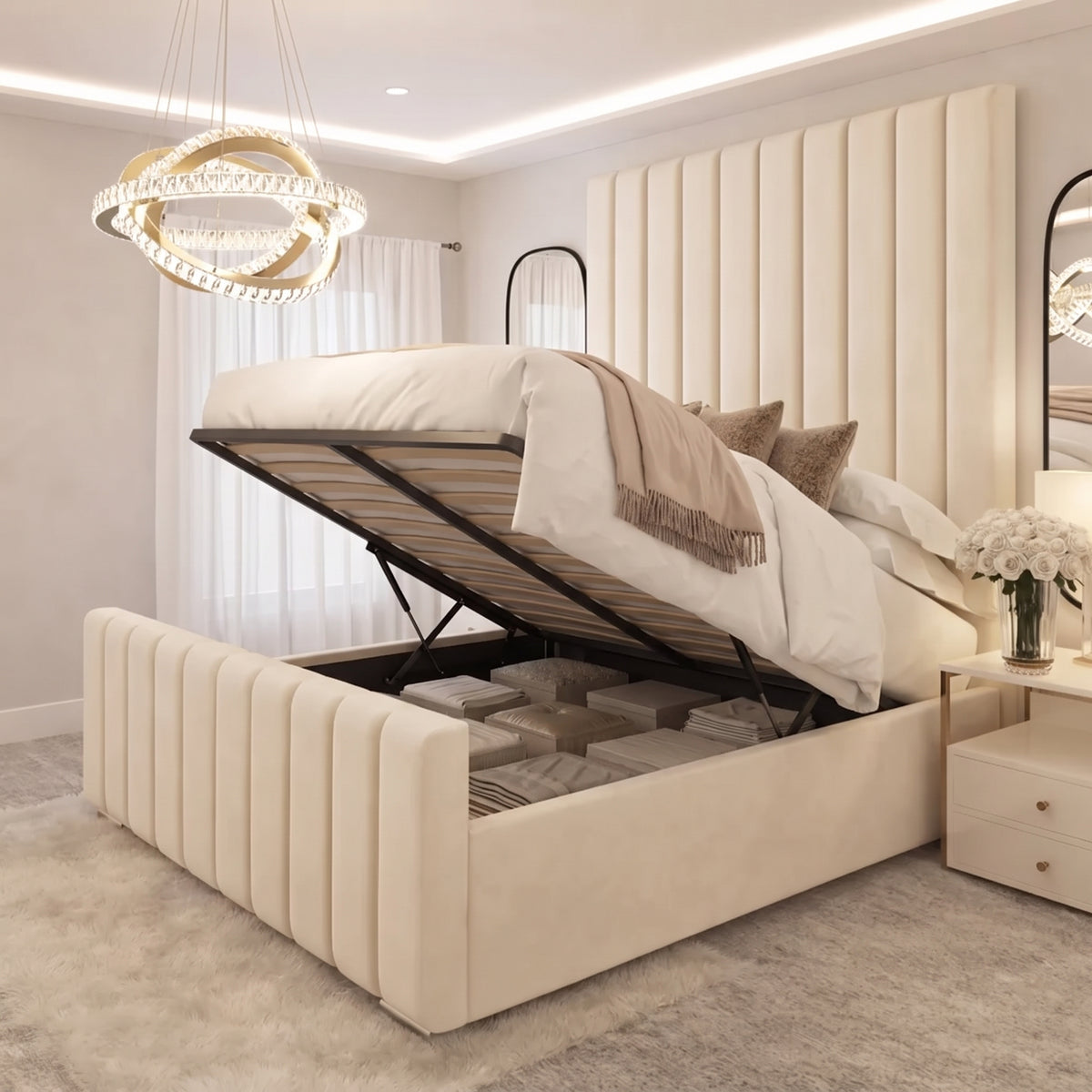 Empire Tall Vertical Panel Bed
