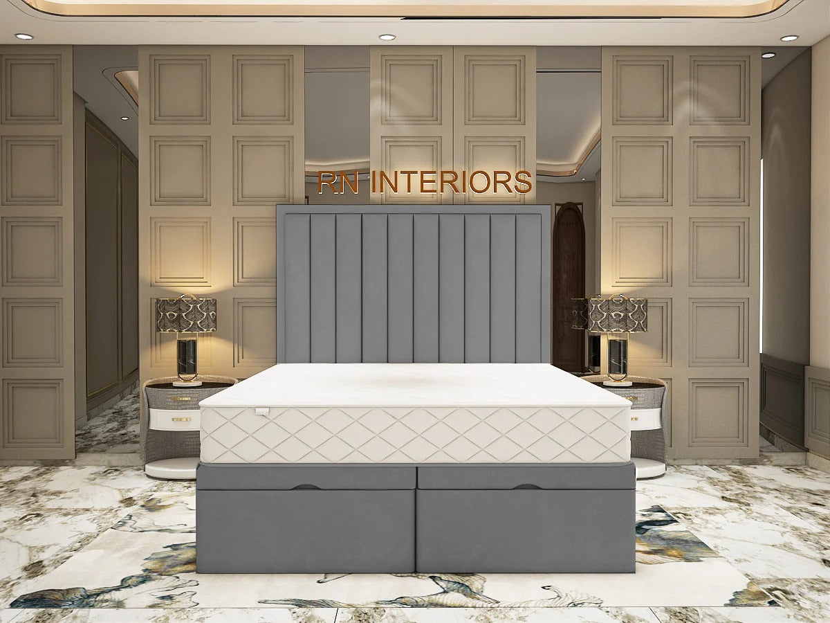 King Size Divan Bed - Aurora Rise Divan Bed Frame
