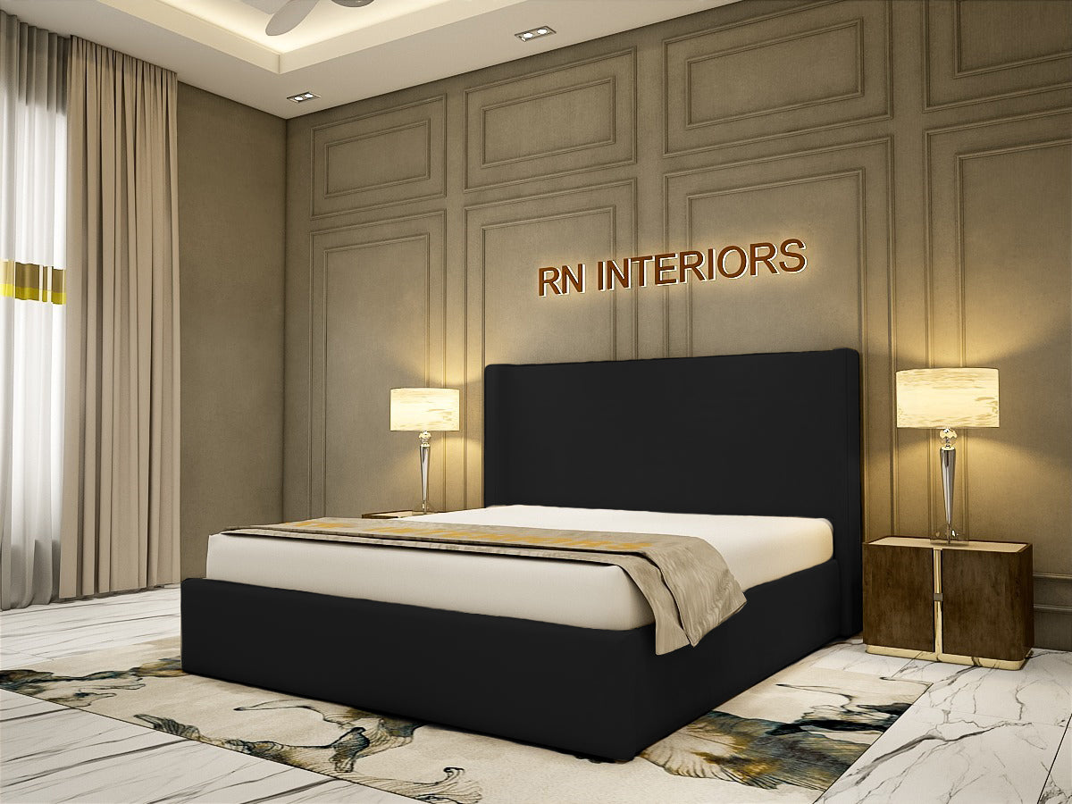 King Sized Bed - Simple Wingback Bed Frame 3