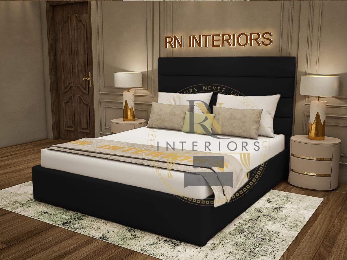 Modern Upholstered Single Bed With Mattress 2