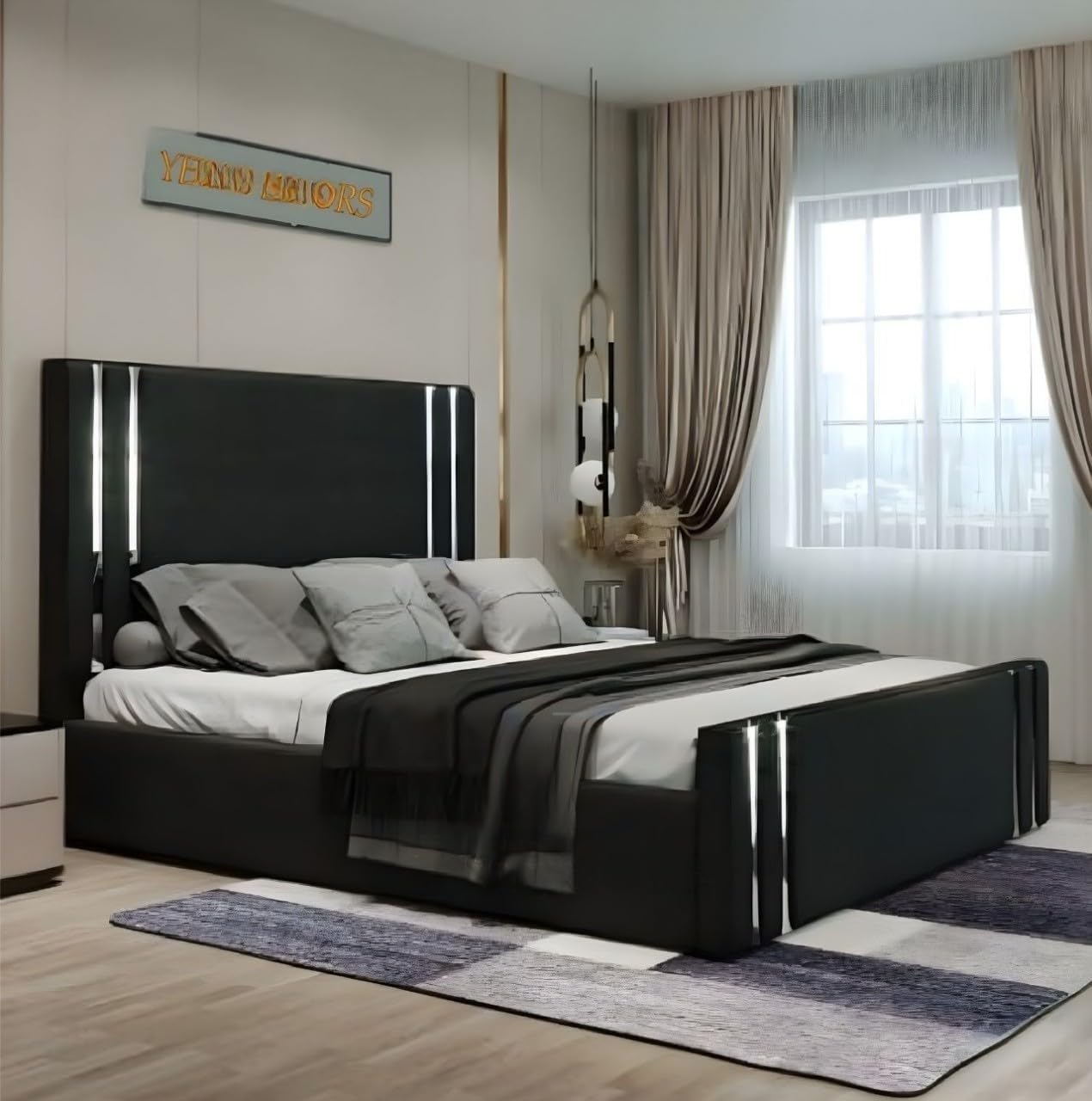 Modern Winchester Mirror Bed Frame