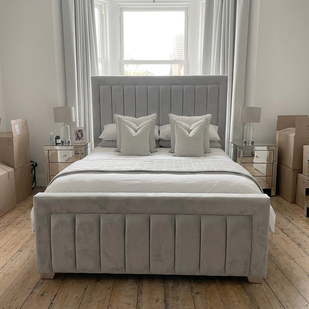 Double Bed Frame - Vertical Liner Bed Frame