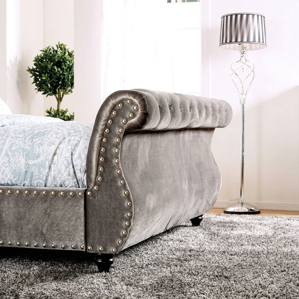 YB INTERIOR - Scroll Bed With A Frame