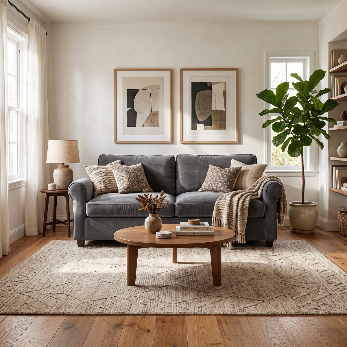 Modern Velvet Chesterfield Sofa Set | Glam Curved Accent Couch
