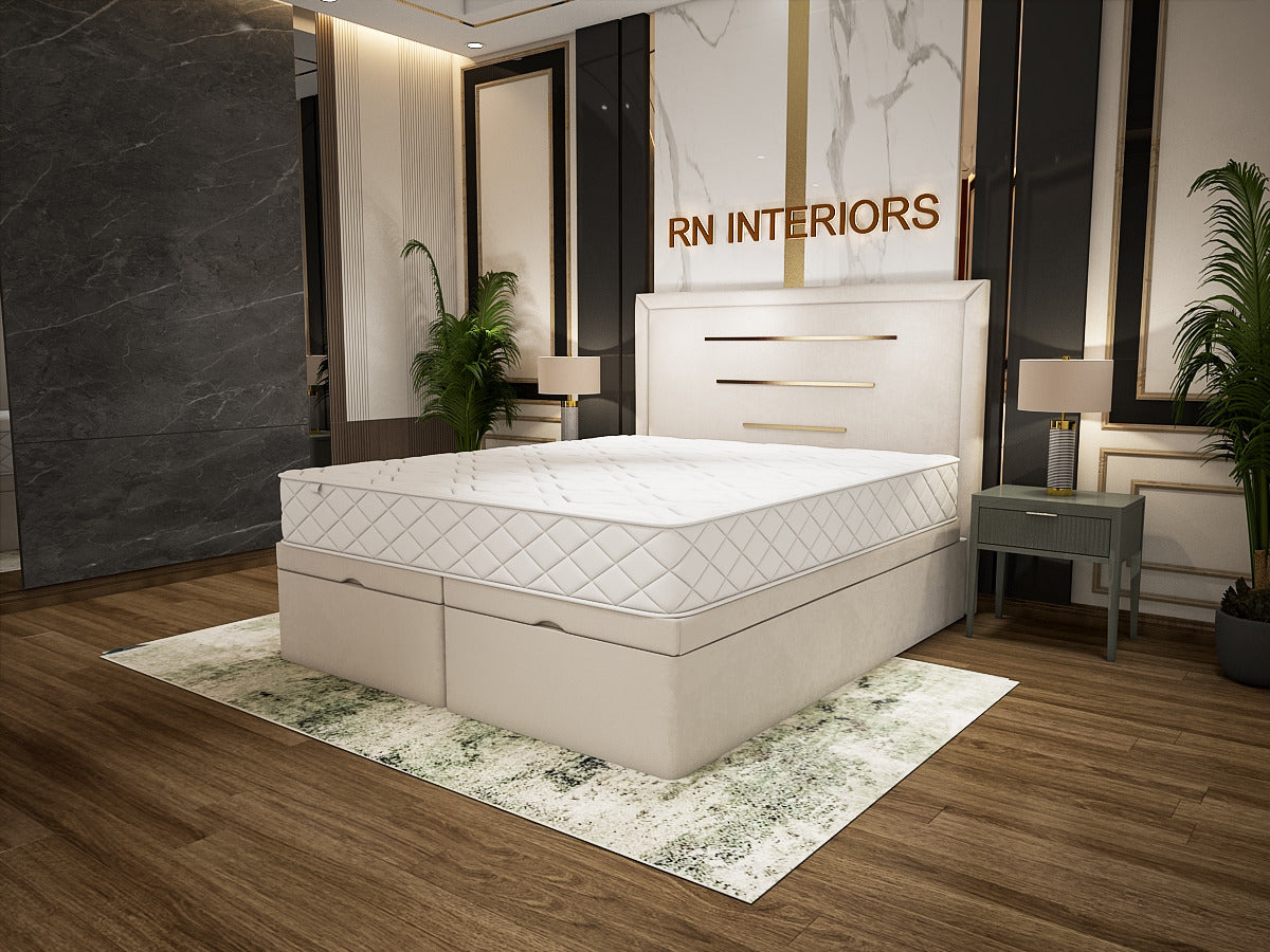 Single Divan Bed with Storage - Myla Divan Ottoman Bed Frame 2