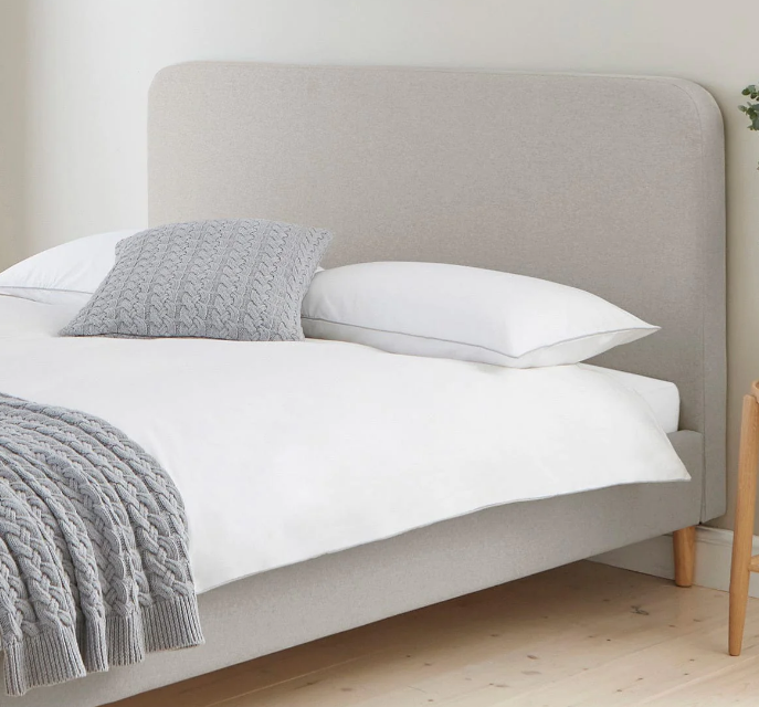 Super King Bed Frame - Plain Ascot Bed Frame With Mattress
