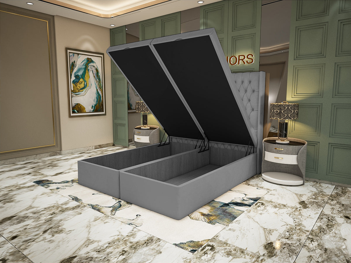 Super King Divan Ottoman Bed - The Windsor Luxe - YB INTERIORS LTD
