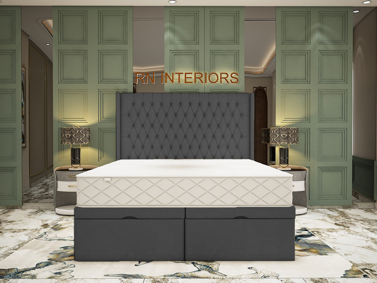 Super King Divan Ottoman Bed - The Windsor Luxe 2