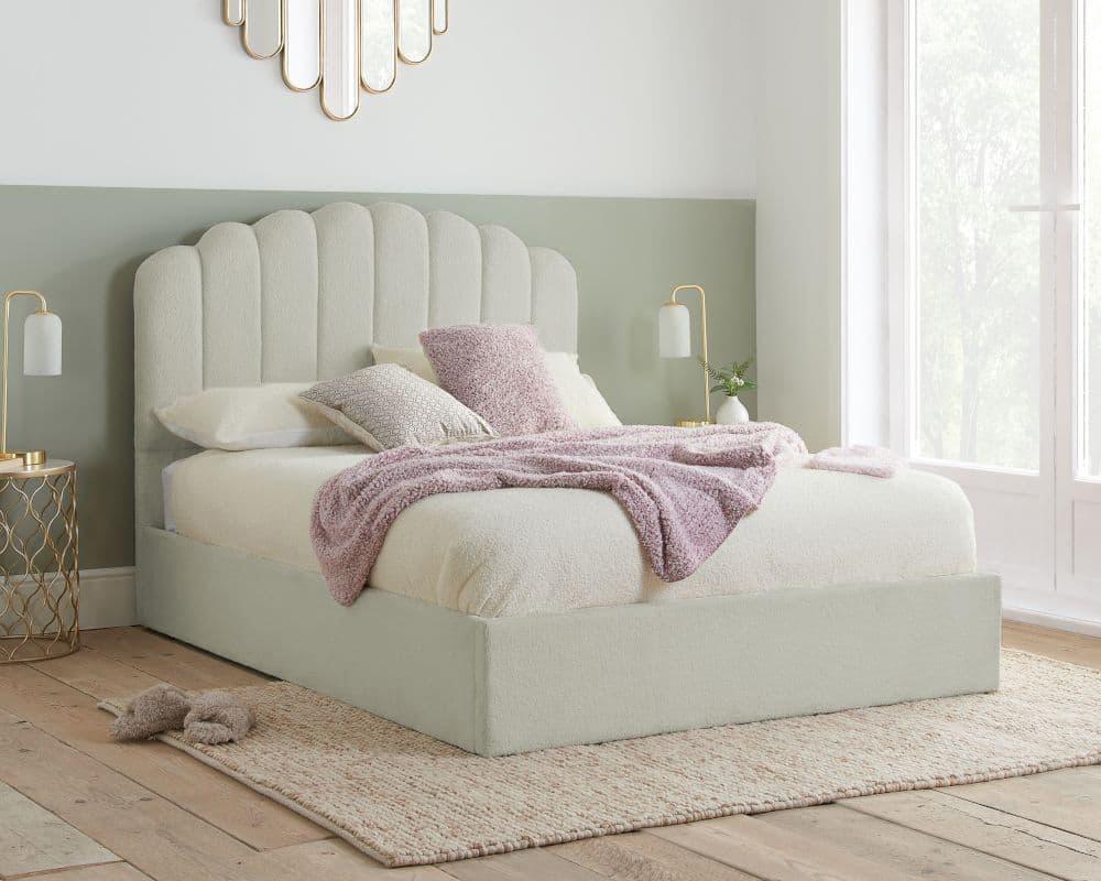 Teddy Fleece Bed Frame - 49" Headboard - Beds Sale