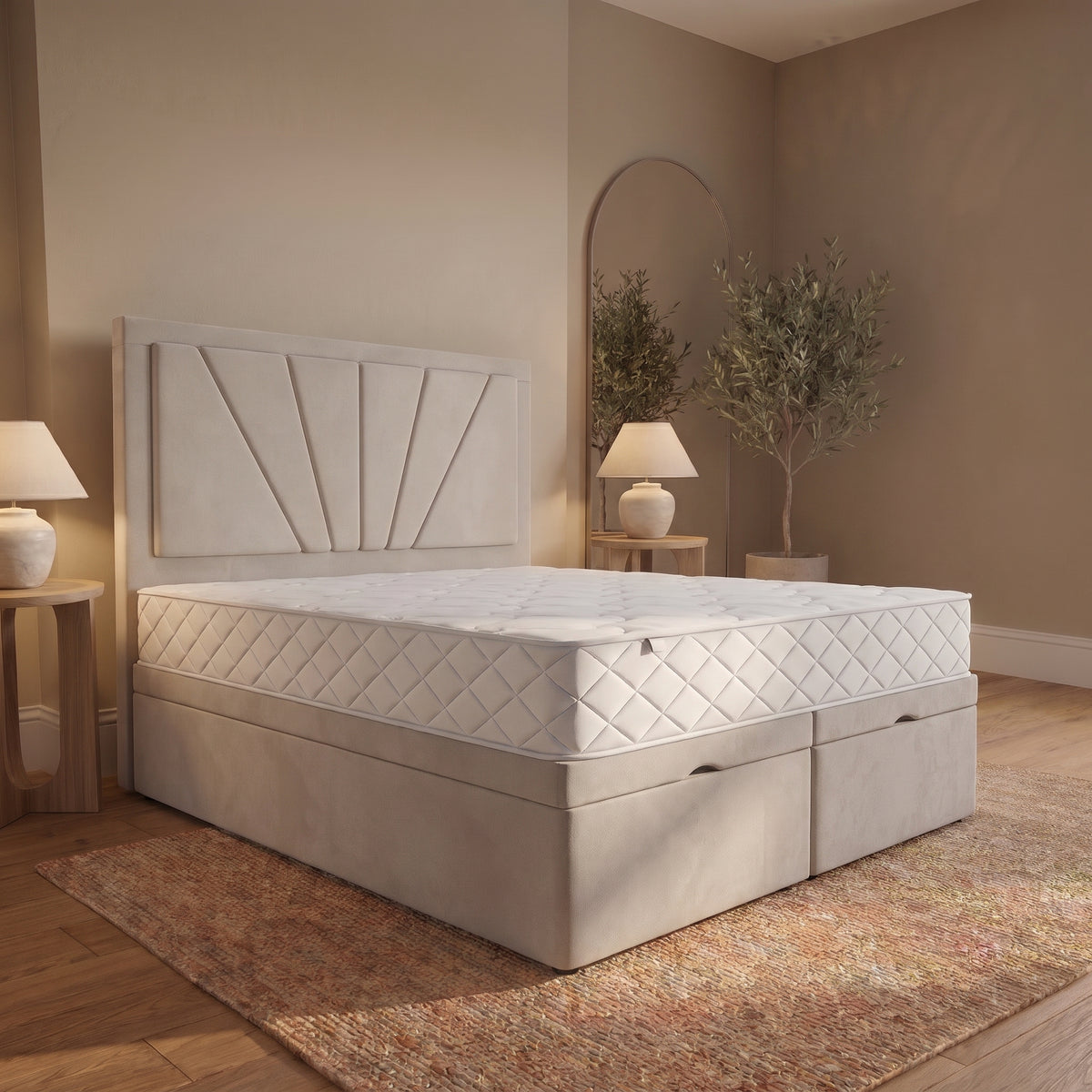 Divan Ottoman Bed With Mattress - Sunrise Divan Ottoman Bed