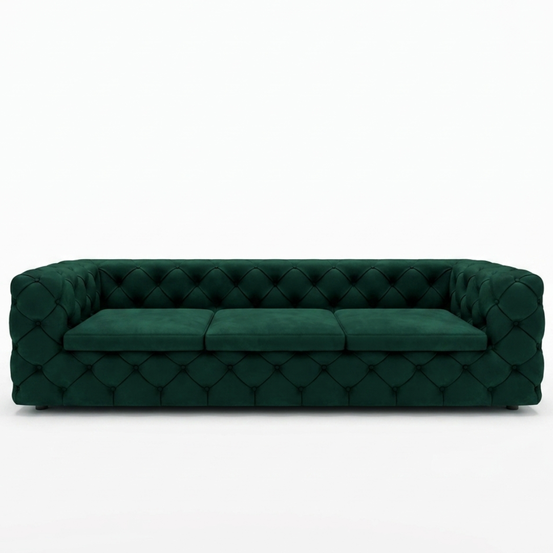 Emerald Luxe Compact Small Sofa