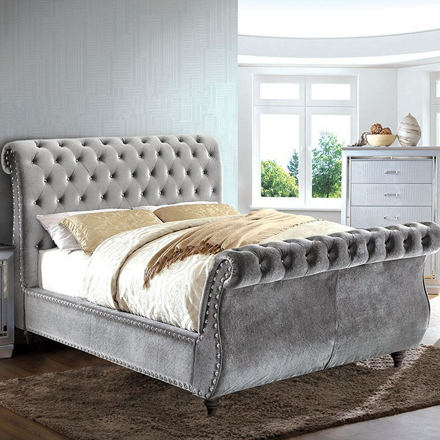 YB INTERIOR - Scroll Bed With A Frame
