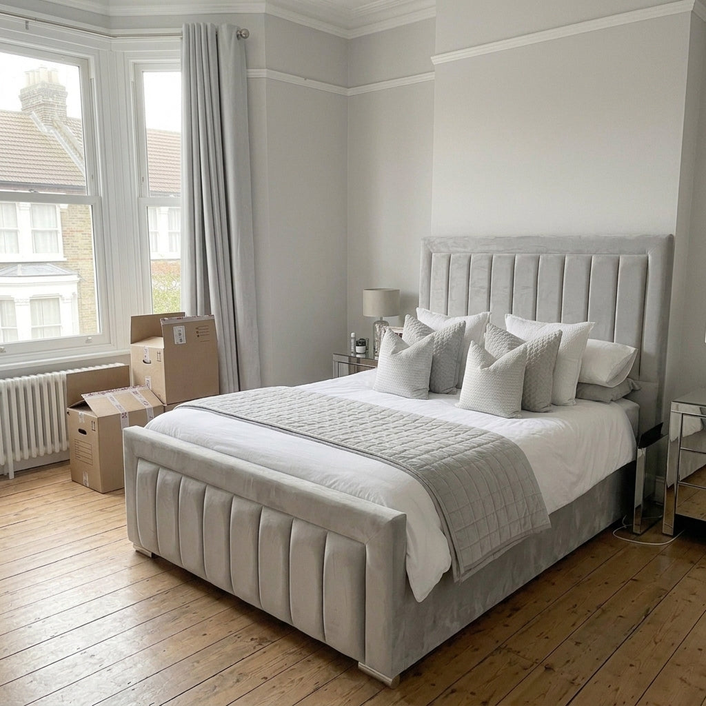Double Bed Frame - Vertical Liner Bed Frame
