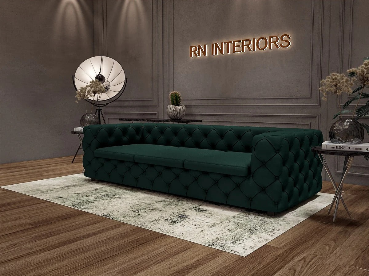 Emerald Luxe Compact Small Sofa