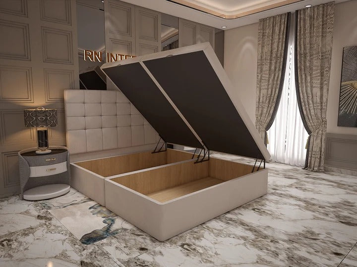 single divan bed ottoman side lift storage