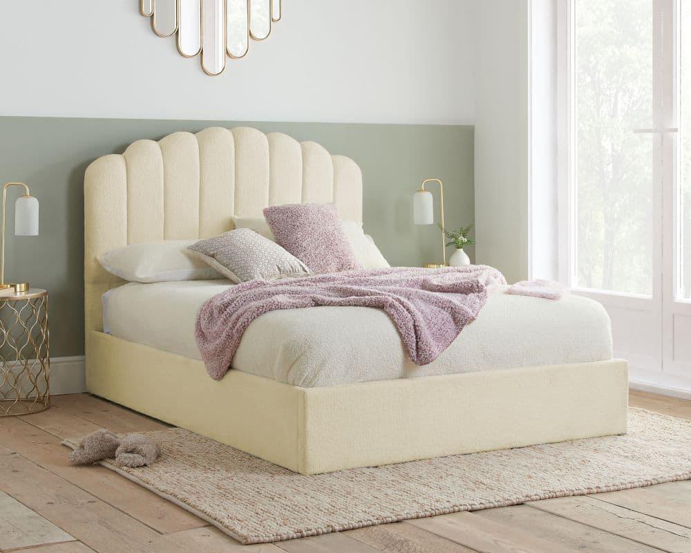 Teddy Fleece Bed Frame - 49" Headboard - Beds Sale